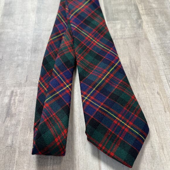 Cameron Of Erracht Mens Vintage Tie Scotland Plaid Wool Scottish Tartan Clan 59” - Picture 1 of 4